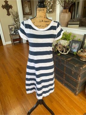 Blue and White Striped Nautical Dress by Banana Republic
